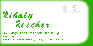 mihaly reicher business card